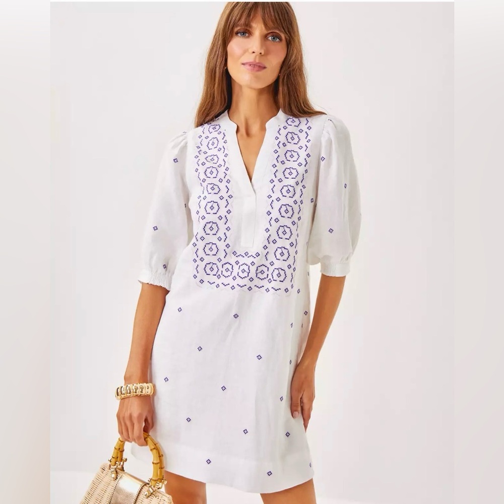 NWT Lilly Pulitzer Mialeigh Linen Dress